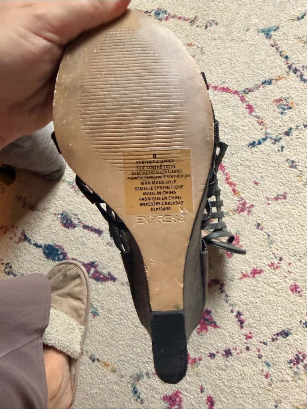 Express Strappy wedge sandals